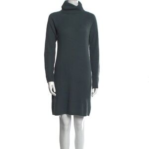 Elegant Black Turtleneck Mini Dress